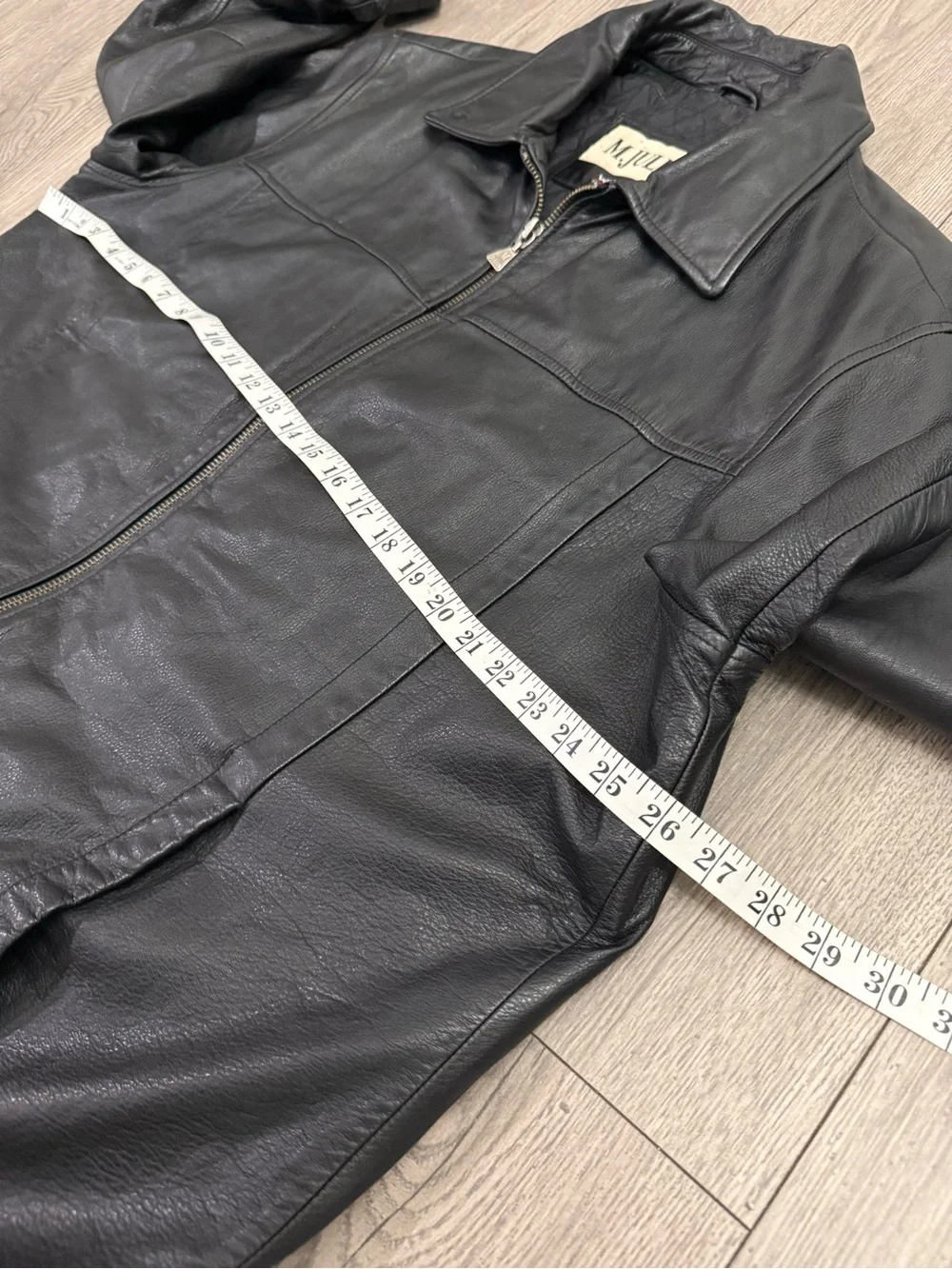 M. Julian Vintage Wilson’s Leather Full Zip Y2K Biker Men’s Size: XL Car Jacket